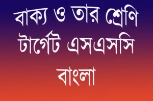 বাক্যের প্রকারভেদ
