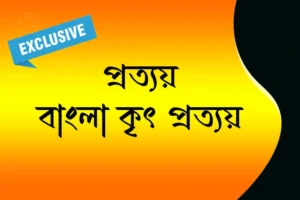 বাংলা কৃৎ প্রত্যয়